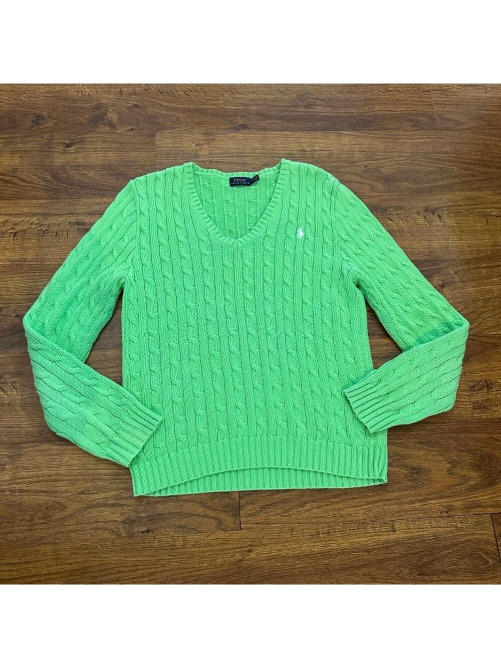 Polo Ralph Lauren Cable Knit V-Neck Sweater